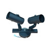 Aplique 180° ILUMINACIÓN LAVY II para 2 luces GU10 regulable negro