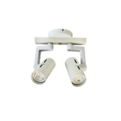 Aplique 180° ILUMINACIÓN LAVY II para 2 luces GU10 regulable blanco