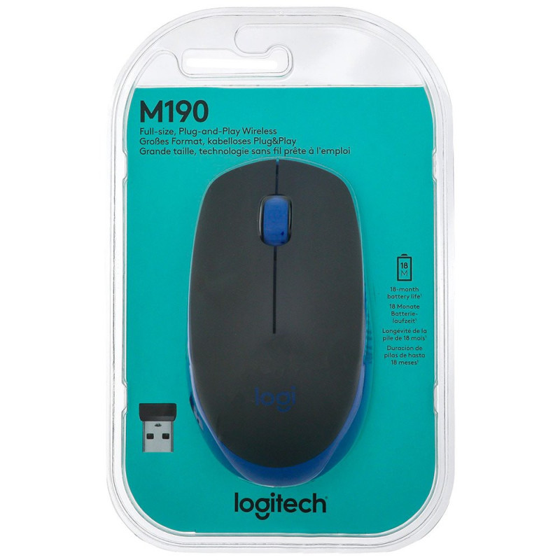 Mouse inalámbrico LOGITECH M190 1000DPI Mouse inalámbrico LOGITECH M190 1000DPI