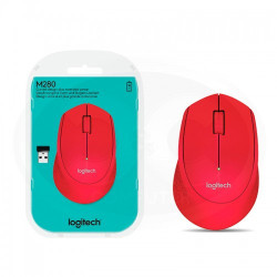 Mouse inalámbrico LOGITECH M280 1000DPI Rojo