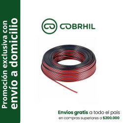 Rollo cable audio bafle COBRHIL 2x1mm2 100 metro IRAM NM247-3 venta exclusiva con envió a domicilio