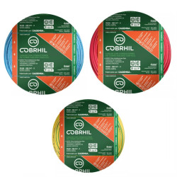 Combo cable unipolar COBRHIL 4mm2 3 por 50 metros