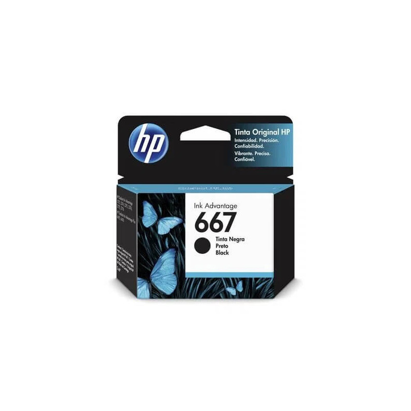 Cartucho original HP 667 negro para Deskjet Plus Y Advantage