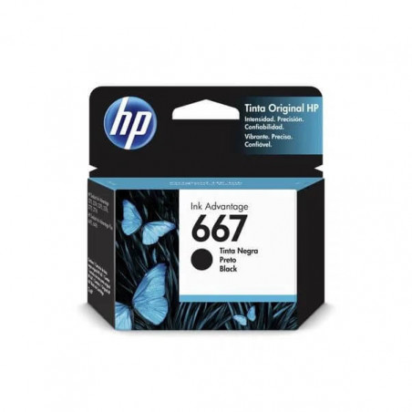 Cartucho original HP 667 negro para Deskjet Plus Y Advantage