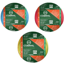 Combo cable unipolar COBRHIL 1.5mm2 3 por 100 metros