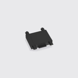 Conector prolongador MACROLED SKYLINE de riel magnético DC48V negro