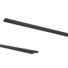 Riel magnético MACROLED slim DC48V por 1 metro negro
