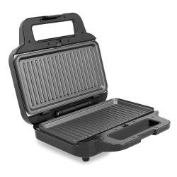 Sandwichera ATMA SM9000P 2 en 1 placas intercambiables negra