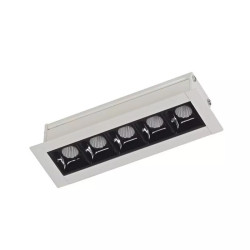 Embutido led LUCCIOLA GYON 10W 800lm 5 luces 3000K luz cálida blanco