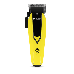 Cortadora de cabello PHILCO HC9906PP Clipper Turbo inalámbrica 4 posiciones amarilla