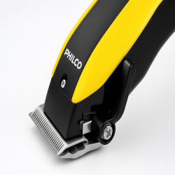 Cortadora de cabello PHILCO HC9906PP Clipper Turbo inalámbrica 4 posiciones amarilla