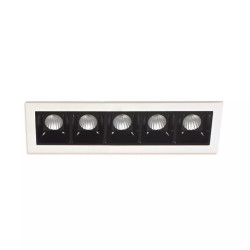 Embutido led LUCCIOLA GYON 10W 800lm 5 luces 3000K luz cálida blanco