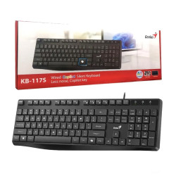 Teclado GENIUS KB-117S USB con tecla de Copiloto de IA