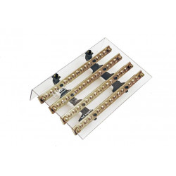 Bornera elent standard 4x250a 15 con tapa protectora