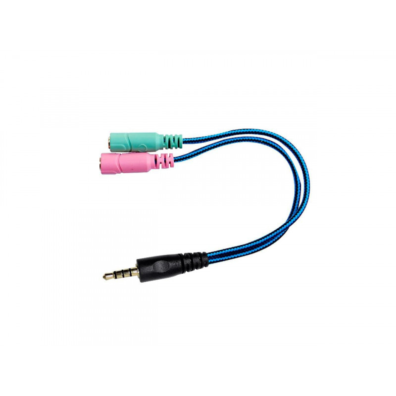 Adaptador NISUTA 2 stereo hembra a macho de 4 contactos Adaptador NISUTA 2 stereo hembra a macho de 4 contactos