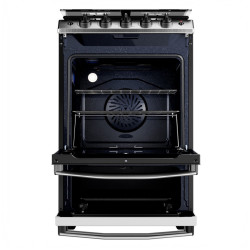 Cocina DREAN CD5617AI0 Multigas 56cm 4 hornallas con freidora de aire acero inoxidable