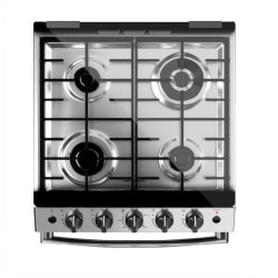 Cocina DREAN CD5617AI0 Multigas 56cm 4 hornallas con freidora de aire acero inoxidable