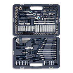 Juego de bocallave BREMEN Mechaniker 1/4', 3/8' y 1/2' 160 piezas
