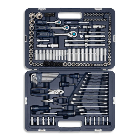 Juego de bocallave BREMEN Mechaniker 1/4', 3/8' y 1/2' 160 piezas