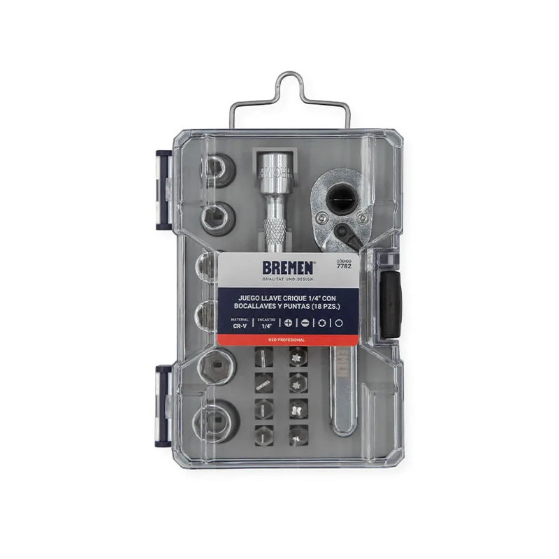 Juego de llave BREMEN crique 1/4 18 Pz Juego de llave BREMEN crique 1/4 18 Pz