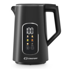 Pava eléctrica LUSQTOFF LQ-PV806 1,7 Litros 2200W digital tactil negra