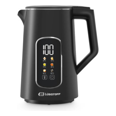 Pava eléctrica LUSQTOFF LQ-PV806 1,7 Litros 2200W digital tactil negra