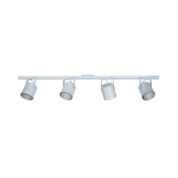 Regleta SAN JUSTO CABEZALES para 4 luces GU10 AR111 con cabezal blanco