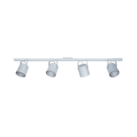 Regleta SAN JUSTO CABEZALES para 4 luces GU10 AR111 con cabezal blanco