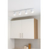 Regleta SAN JUSTO CABEZALES para 4 luces GU10 AR111 con cabezal blanco