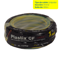 Rollo de cable unipolar IMSA PLASTIX CF 1mm2 100 metros norma IRAM 2183-NM247-3