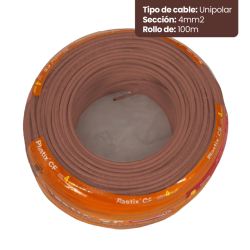 Rollo de cable unipolar IMSA PLASTIX CF 4mm2 100 metros norma IRAM 2183-NM247-3