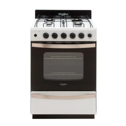 Cocina WHIRLPOOL WFB57DWDNA Multigas 56cm 4 hornallas blanca outlet