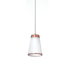 Colgante SAN LORENZO VOLCANO para 1 luz E27 cobre