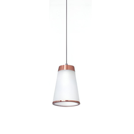 Colgante SAN LORENZO VOLCANO para 1 luz E27 cobre
