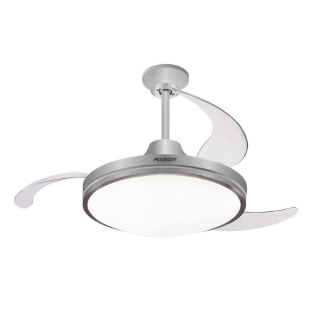 Ventilador de techo PEABODY VTRDC425S retráctil 42'' 72W 3 paletas plásticas