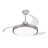 Ventilador de techo PEABODY VTRDC425S retráctil 42'' 72W 3 paletas plásticas