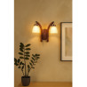 Aplique CARILUX CAMPO para 2 luces E27 madera