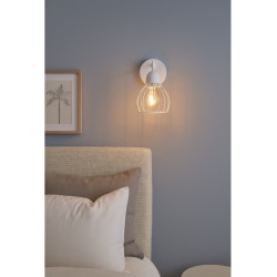 Aplique FERROLUX PORTO para 1 luz E27 blanco