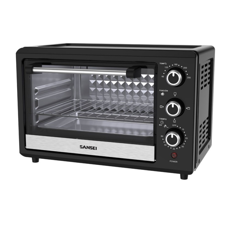 Horno eléctrico SANSEI HGSA1724UAP 17 Litros 1500W negro Horno eléctrico SANSEI HGSA1724UAP 17 Litros 1500W negro