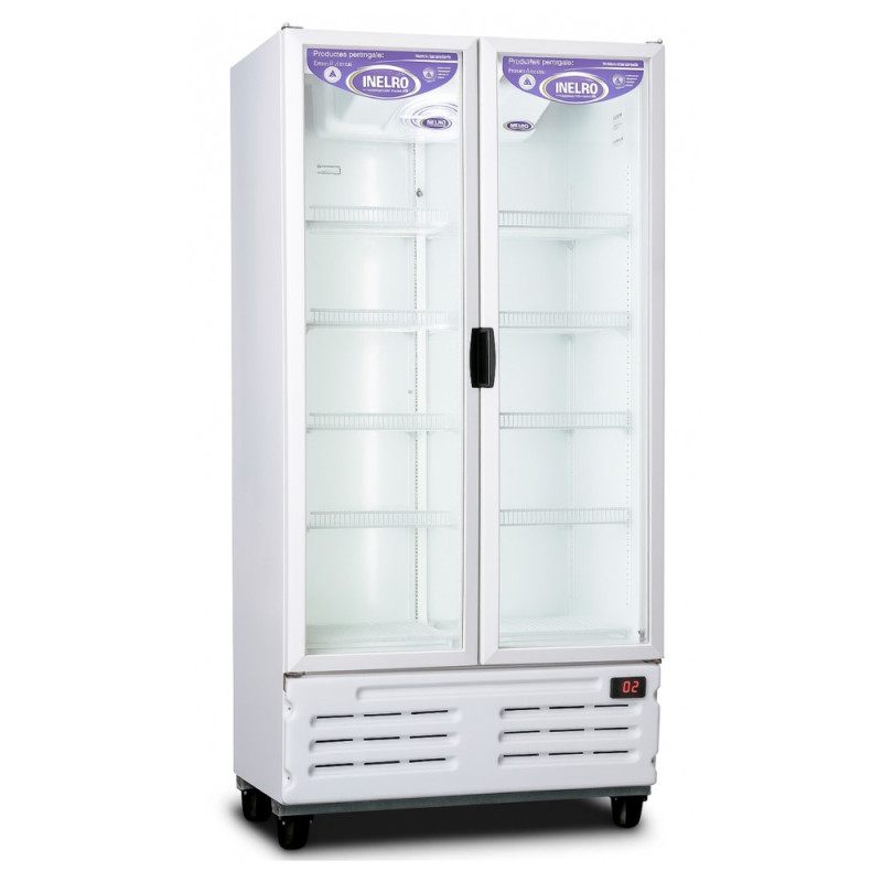 Heladera exhibidora INELRO MT-26 vertical dos puertas 765 Litros blanca Heladera exhibidora INELRO MT-26 vertical dos puertas 765 Litros blanca