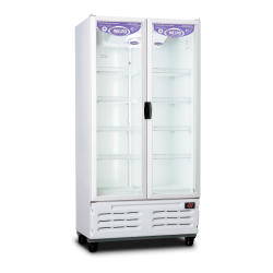 Heladera exhibidora INELRO MT-26 vertical dos puertas 765 Litros blanca
