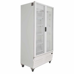 Heladera exhibidora INELRO MT-26 vertical dos puertas 765 Litros blanca