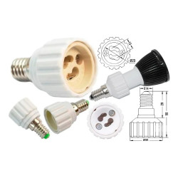 Adaptador MP portalámpara E14 a GU10