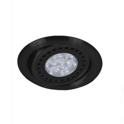 Spot SAN LORENZO embutido para 1 luz GU10 AR111 orientable negro