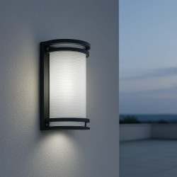 Tortuga LUCCIOLA SERENA ovalado IP54 para 1 luz E27 negro