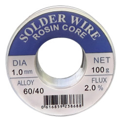 Estaño para soldar ZURICH 60/40 1mm 250g