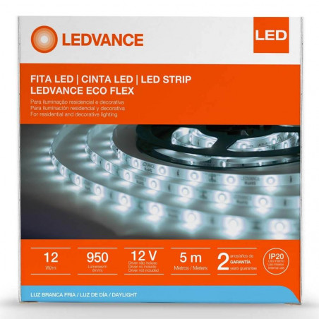 Cinta Led LEDVANCE ECOFLEX 12w/865 12v 5 metros IP65