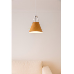 Colgante CARILUX para 1 luz E27 metal madera natural