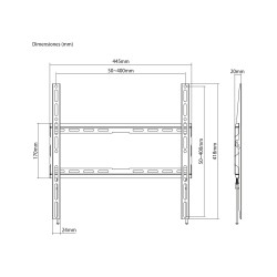 Soporte TV NISUTA NSSOTV70FE fijo 32 a 70''