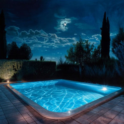 Luminaria MEDUS para piscina de embutir 18w blanco frío